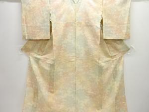 楓模様織り出し夏十日町紬着物